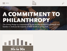 Tablet Screenshot of givingpledge.org